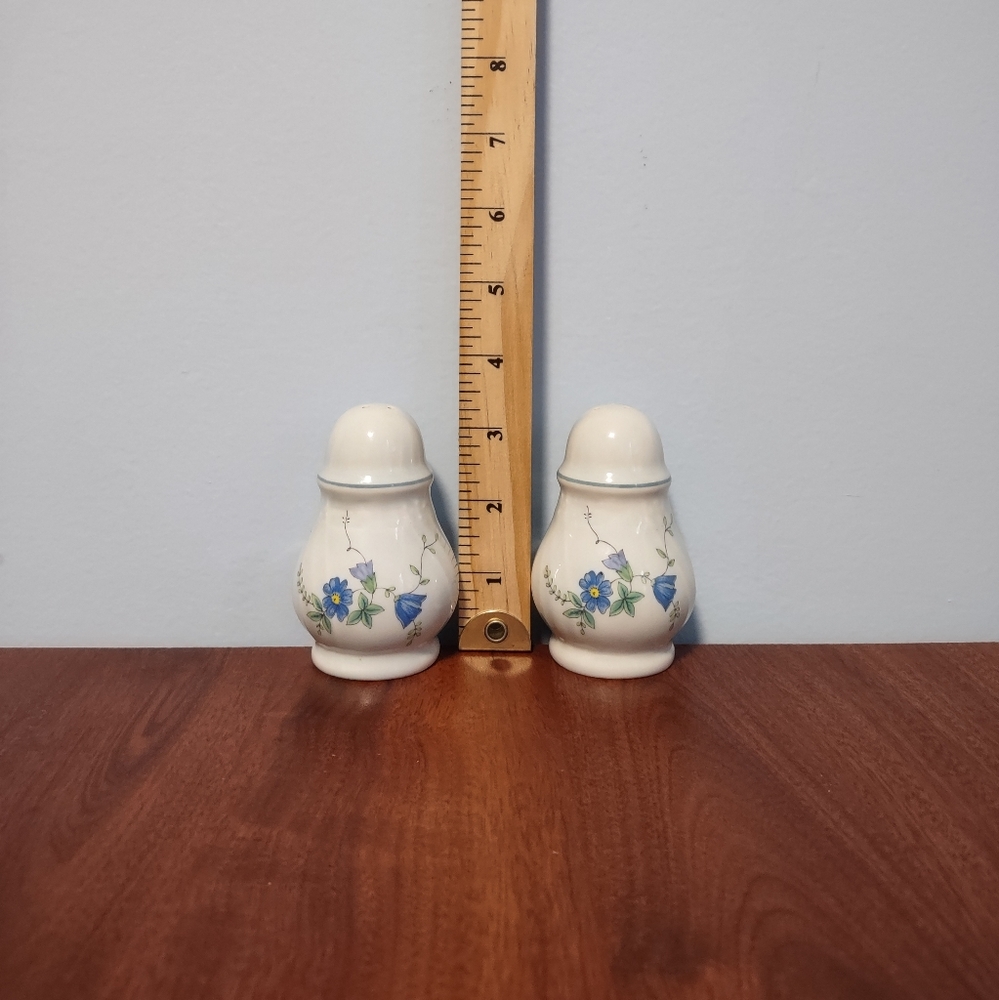 Mikasa Antique Green Victoria - Floral Salt and Pepper Shakers - Japan